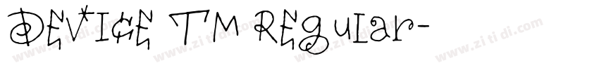Device TM Regular字体转换
